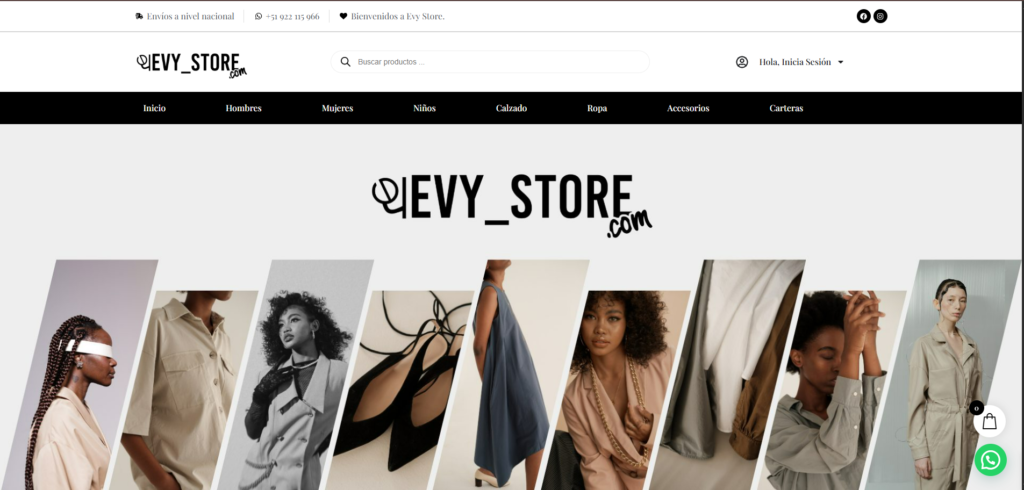 Evy store tienda virtual