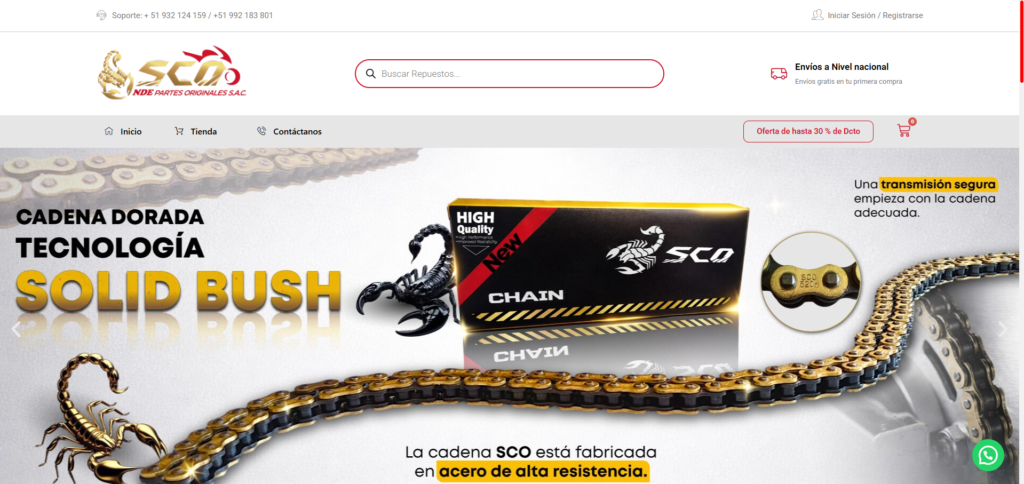 Nde partes originales tienda virtual