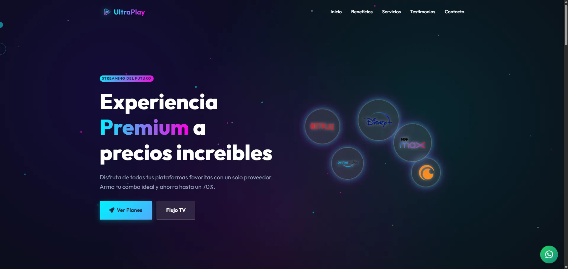 Diseño de página web para ultraplay peru