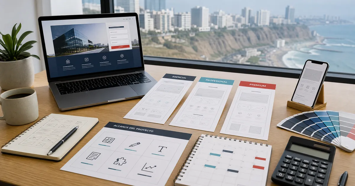 Precio de landing page en Perú según alcance, diseño, contenido e integraciones
